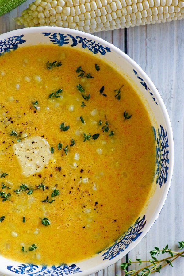 Sweet corn soup