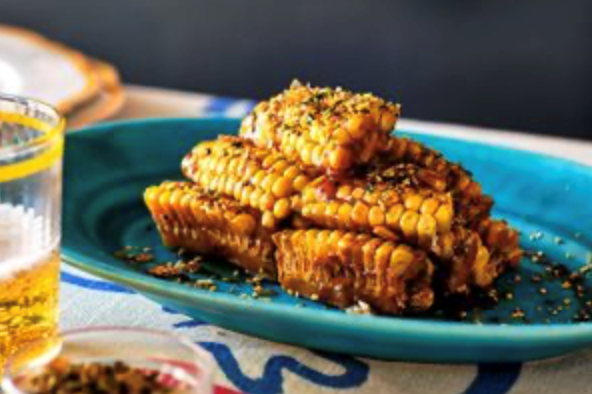Sweet corn with black pepper sauce [Grace Chen]