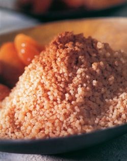 Sweet cous cous with apricots