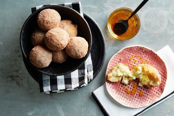 Sweet custard arancini