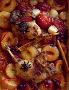 Sweet duck legs cooked with star anise