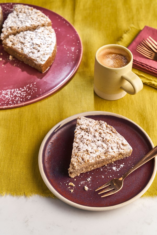 Sweet filled shortbread wedges