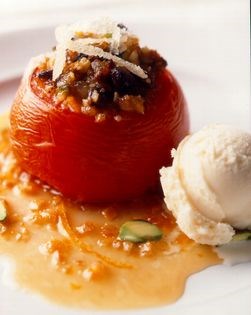 Sweet ginger roast tomatoes