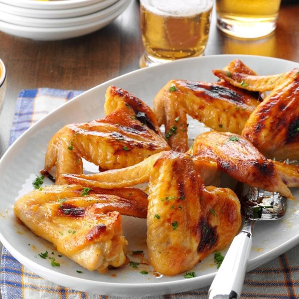 Sweet gingered chicken wings 