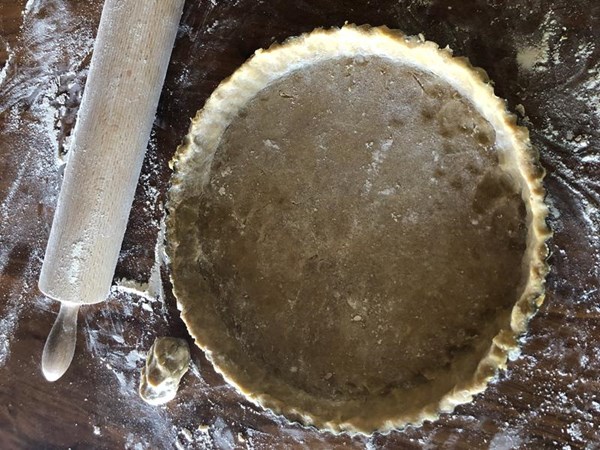 Sweet half-wholemeal shortcrust pastry