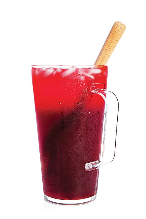 Sweet hibiscus drink (Agua de Jamaica)