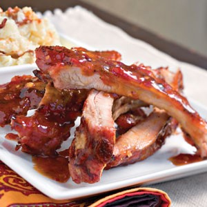 Sweet-hot baby back ribs