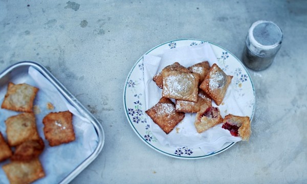 Sweet jam ravioli