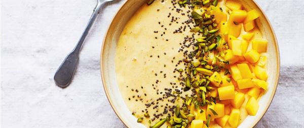 Sweet lassi smoothie bowl