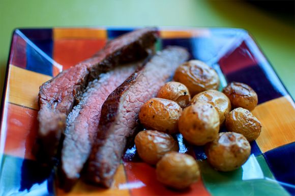 Sweet 'n' sassy grilled flank steak