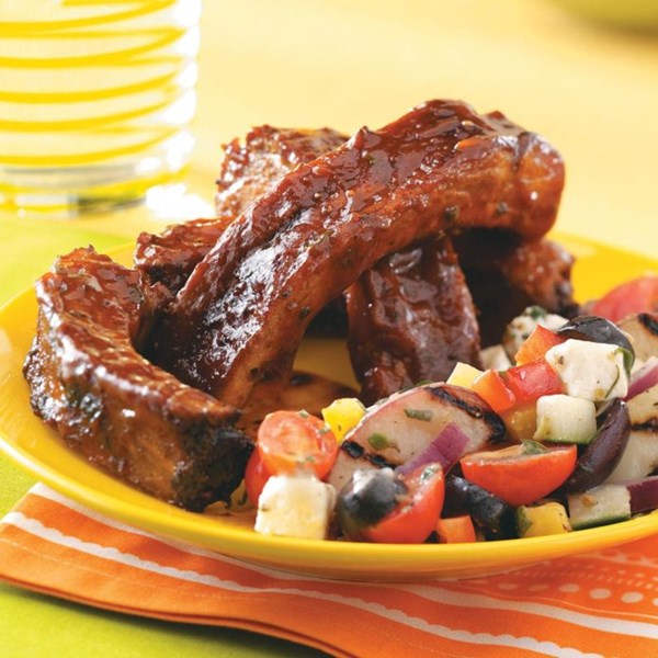 Sweet 'n' smoky Kansas City ribs