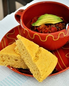 Sweet olive oil cornbread