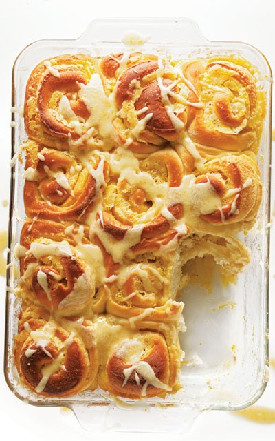 Sweet orange buns 