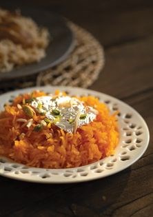 Sweet orange rice (Zarda)