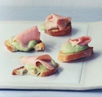 Sweet-pea canapés
