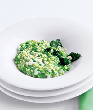 Sweet pea risotto
