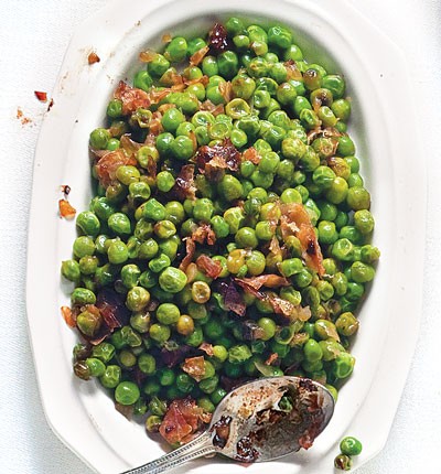 Sweet peas with prosciutto (Piselli al prosciutto) 