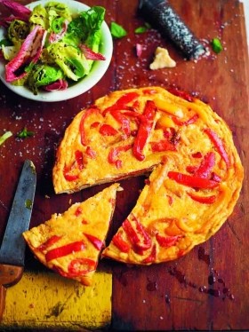 Sweet pepper omelette