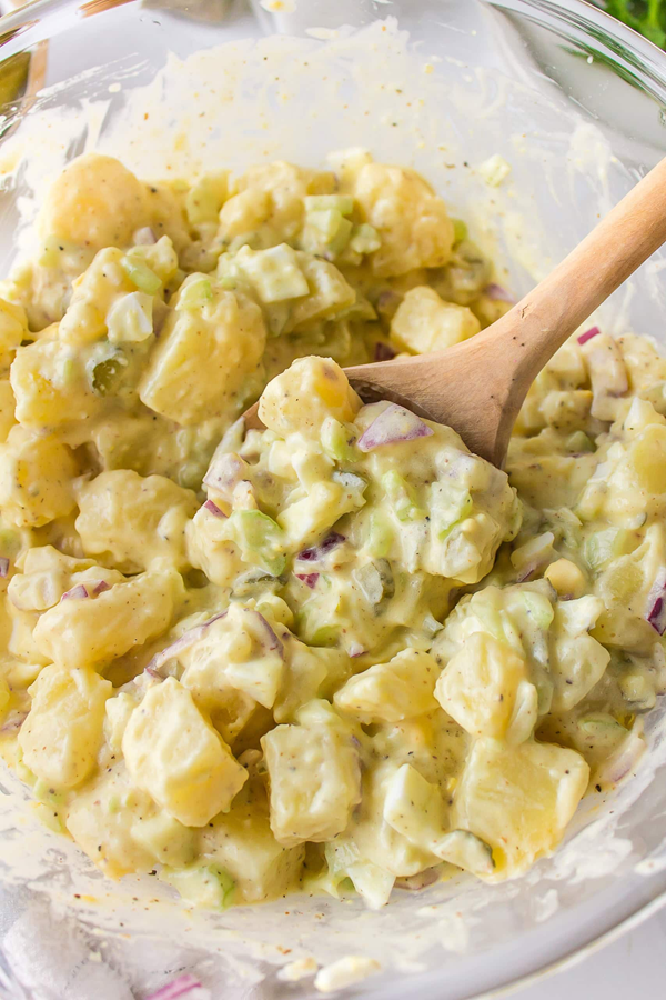 Sweet pickle potato salad