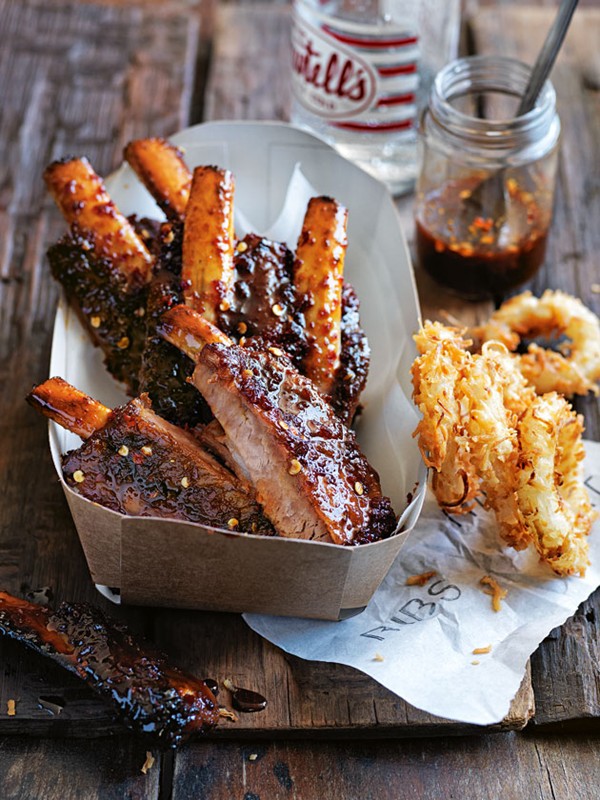 Sweet pickled chilli and lime ribs