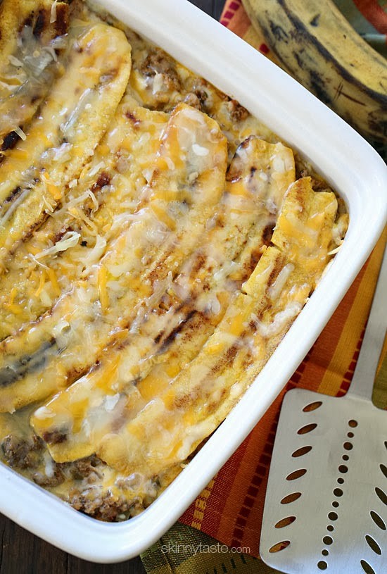 Sweet plantain lasagna (Turkey pastelón)