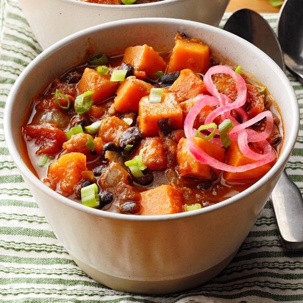 Sweet potato & black bean chili