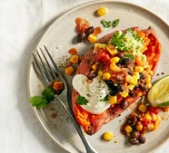 Sweet potato & black bean chilli
