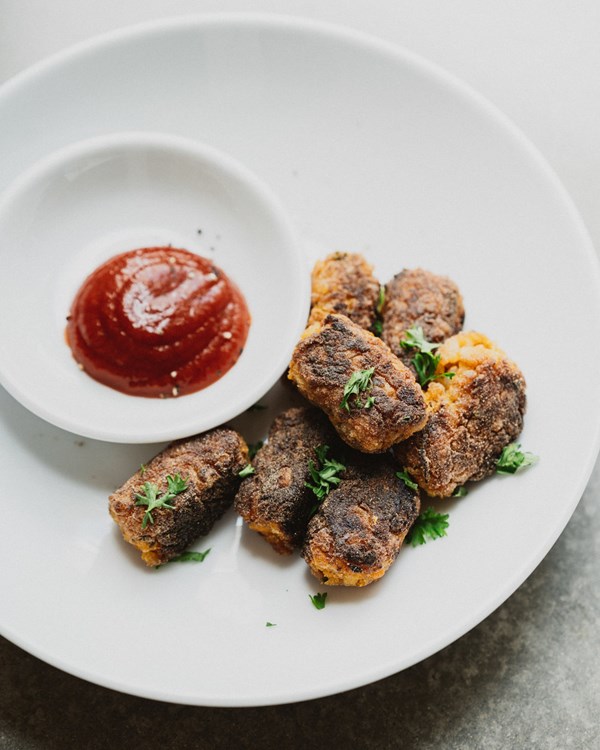 Sweet potato + brown rice Tots