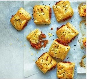 Sweet potato & caramelised onion rolls