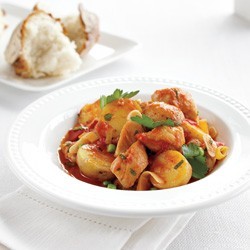 Sweet potato & cauliflower tagine