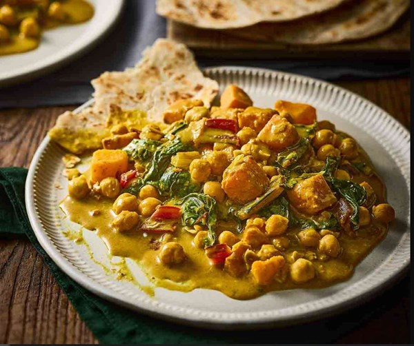 Sweet potato & peanut curry