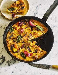Sweet potato & winter herb farinata