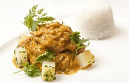 Sweet potato and chicken curry