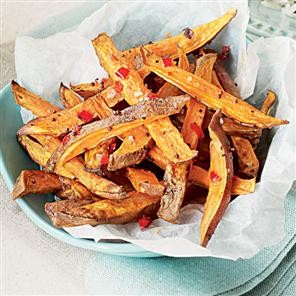 Sweet potato and chilli chips