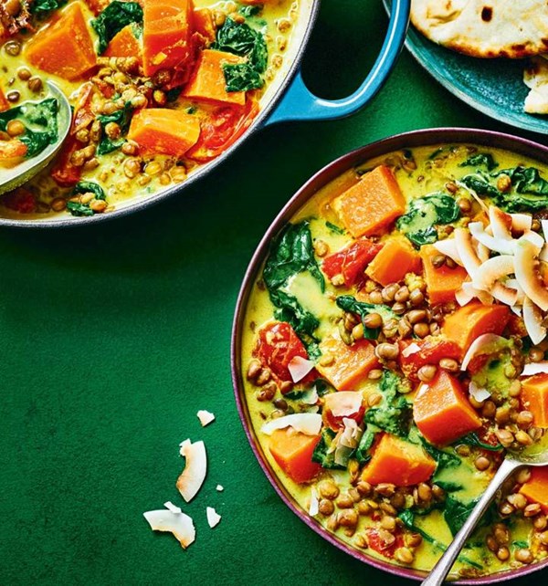 Sweet potato and coconut stew