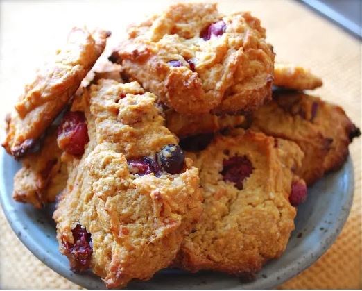 Sweet potato and cranberry cornmeal biscuits