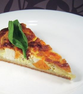 Sweet potato and feta tart
