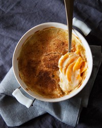 Sweet potato and goat cheese gratin