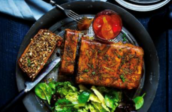Sweet potato and lentil nut roast