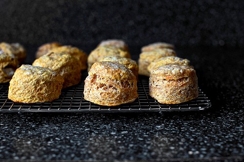 Sweet potato (and marshmallow) biscuits