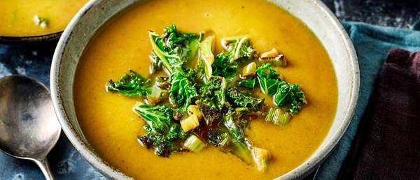 Sweet potato and miso soup