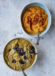Sweet potato and orange porridge