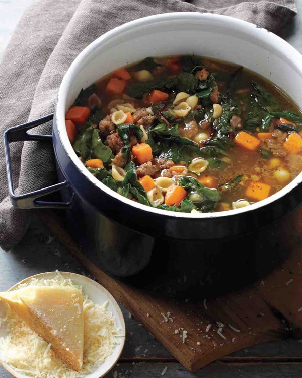 Sweet potato and sausage soup