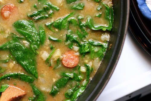 Sweet potato and sausage soup