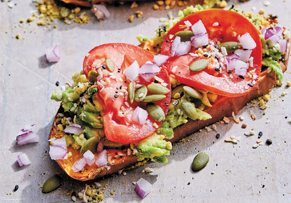 Sweet potato avocado toast