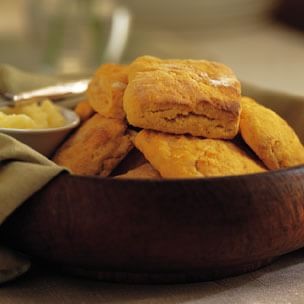 Sweet potato biscuits (with honey butter)