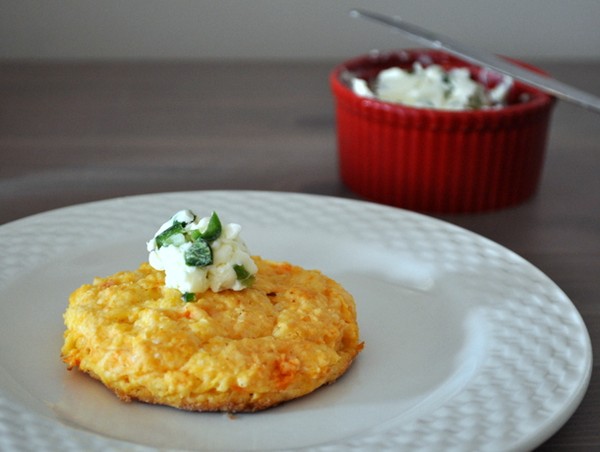 Sweet potato biscuits with jalapeño butter