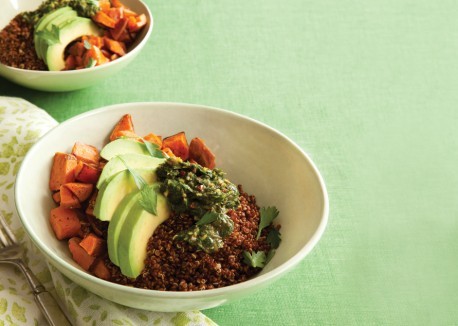 Sweet potato bowl with chimichurri
