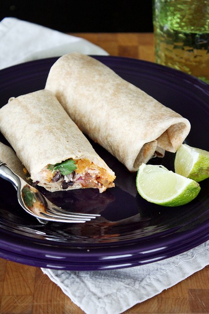 Sweet potato burritos