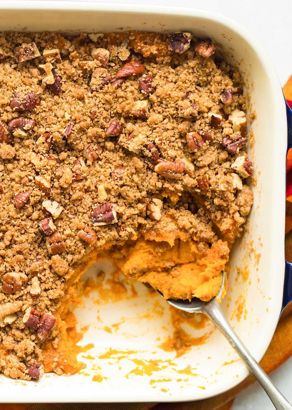 Sweet potato casserole with pecans